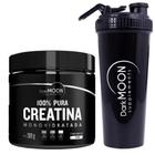 Kit Creatina Monohidratada Pura 300g - Darkmoon + Coqueteleira Darkmoon - Dark Moon Suplements