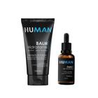 Kit Creme Balm Barba Hidratante Facial + Óleo Hidratante Fortalecedor Amacia Human 30ml