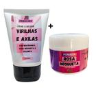 Kit Creme Clareador intimo Natural + Pomada Clareadora Rosa Mosqueta