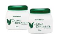 Kit Creme Depilatório com 2 Cremes para o Corpo Pernas Axilas Virilhas Peito Tórax Depilação - Creme Depilador com Aloe