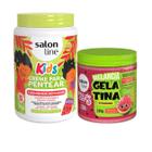 Kit Creme Gelatina Cachos Definido Kids Melancia Salon Line