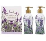 Kit Creme Hidratante 200gr + Sabonete Líquido 300ml Lavanda Inglesa Florence