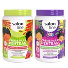 Kit Creme Para Pentear Salon Line Kids Melancia + Uva 1Kg