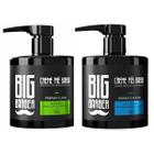 Kit Creme Pré e Pós Barba Big Barber 350 ml Menthol Lemon Refrescante Hidratante Cuidado Homem