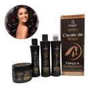 kit Crescimento Tratamento Capilar Creme de Cabelo Profissional Shampoo Condicionador Cavalo De Raça