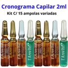 Kit Cronograma capilar 15 ampolas 2ml variadas