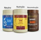 Kit cronograma capilar Bio Extratus 1kg (Queravit, Tutano, Neutro)