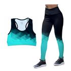 Kit Cropped Top Para Calça Legging Feminina Treino Musculação Roupa De Academia Ginástica