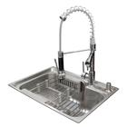 Kit Cuba de Inox com Torneira Monocomando Gourmet Cromada 8036