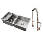 Kit Cuba para Cozinha Tukano e Torneira Misturador Monocomando Extensível Ituí - Prata - Pingoo.casa