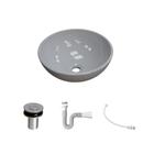 Kit Cuba R35 C/Válvula Click 1''B (2,6cm) + Sifão Pvc + Flexível
