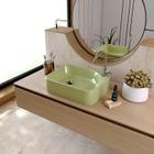 Kit Cuba Ro36 Cross com Torneira C50 e Válvula Abs com Sifão e Flexível Verde Acqua