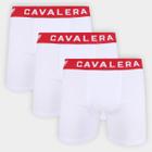 Kit Cueca Boxer Cavalera Boxer Logo 3 Peças