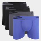 Kit Cueca Boxer Lupo Microfibra Sem Costura 4 Peças