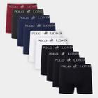 Kit Cueca Boxer Polo London Club Microfibra 10 Peças