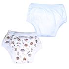 Kit Cueca Calcinha Treinamento Desfralde Kit 2und Safari Bco