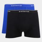 Kit Cuecas Boxer Selene Cotton 2 Peças