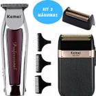 KIT Cuidado Masculino (KEMEI 2024 + 9164) ideal para barbeiros