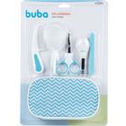 Kit Cuidados Baby 8 peças Menino Azul +0m Inclui Estojo Buba