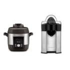 Kit cuisinart panela elétrica de alta pressão 5,7l e espremedor de citricos em aço inox 127v