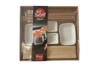 Kit Culinária Japonesa Louça Acessórios Sushi Temaki 9 Peças - Wincy