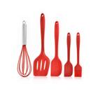 Kit Culinário Confeiteiro Conjunto de Utensílios de Silicone 5 Peças