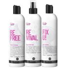 Kit Curly Care Be Free, Revival E Fix U Gel Creme