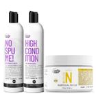 Kit Curly Care No Spume 2X300Ml E Manteiga Nutritiva 300G