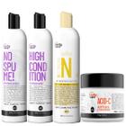 Kit Curly Care No Spume + Ativador De Cachos E Másc. Acid C