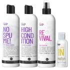 Kit Curly Care No Spume E Revival E Óleo Nutrição Intensa