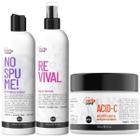 Kit Curly Care No Spume, Revival E Máscara Acid C (3 Itens)