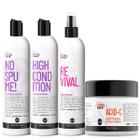 Kit Curly Care No Spume, Revival E Máscara Acid C (4 Itens)