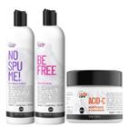 Kit Curly Care Shampoo No Spume, Be Free E Acid-C (3 Itens)