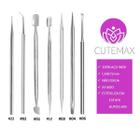 Kit Cutemax Manicure Pedicure Profissional 7 Pçs Inox