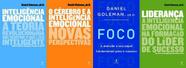 Kit Daniel Goleman Inteligência Emocional + Foco + Liderança