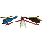 Kit de 05 Mini Helicopteros de plástico