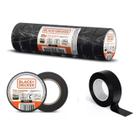 Kit de 10 Fitas Isolantes 5m x 18mm Preto Black+Decker