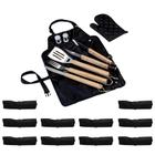 Kit de 10 Kits de Churrasco Com Avental e Utensilios - ZZ