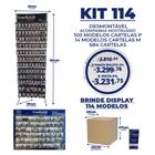 Kit de 114 modelos de escovas + acessorios+chaves liga-desliga