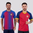 Kit de 2 Camisas Barcelona Vermelha e Azul