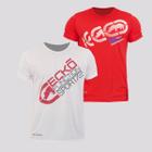 Kit de 2 Camisetas Ecko Active Branca e Vermelha
