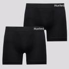 Kit de 2 Cuecas Boxer Hurley Basic Preta