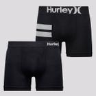 Kit de 2 Cuecas Boxer Hurley Preta