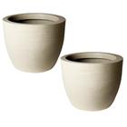 Kit de 2 vasos cone para planta em polietileno para decoração de jardim e casa 35x39