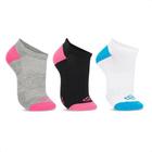 Kit de 3 Pares de Meias Olympikus Cano Invisível Feminino