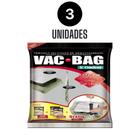 Kit de 3 Sacos A Vácuo 3 UN 1M, 2G 55x90 Cm E Bomba Ordene