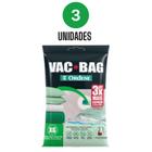 Kit de 3 Sacos Plásticos Vag Bag Extra Grande 80x100 cm 