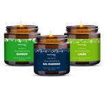 Kit de 3 Velas Aromáticas Relaxantes 100g Multilaser Saúde - HC528