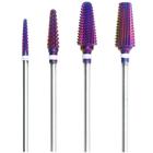 Kit de 4 Brocas Tungstênio Original unhas fibra Furta - Cor