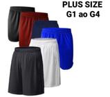 Kit de 5 bermudas plus size calçao esportivo